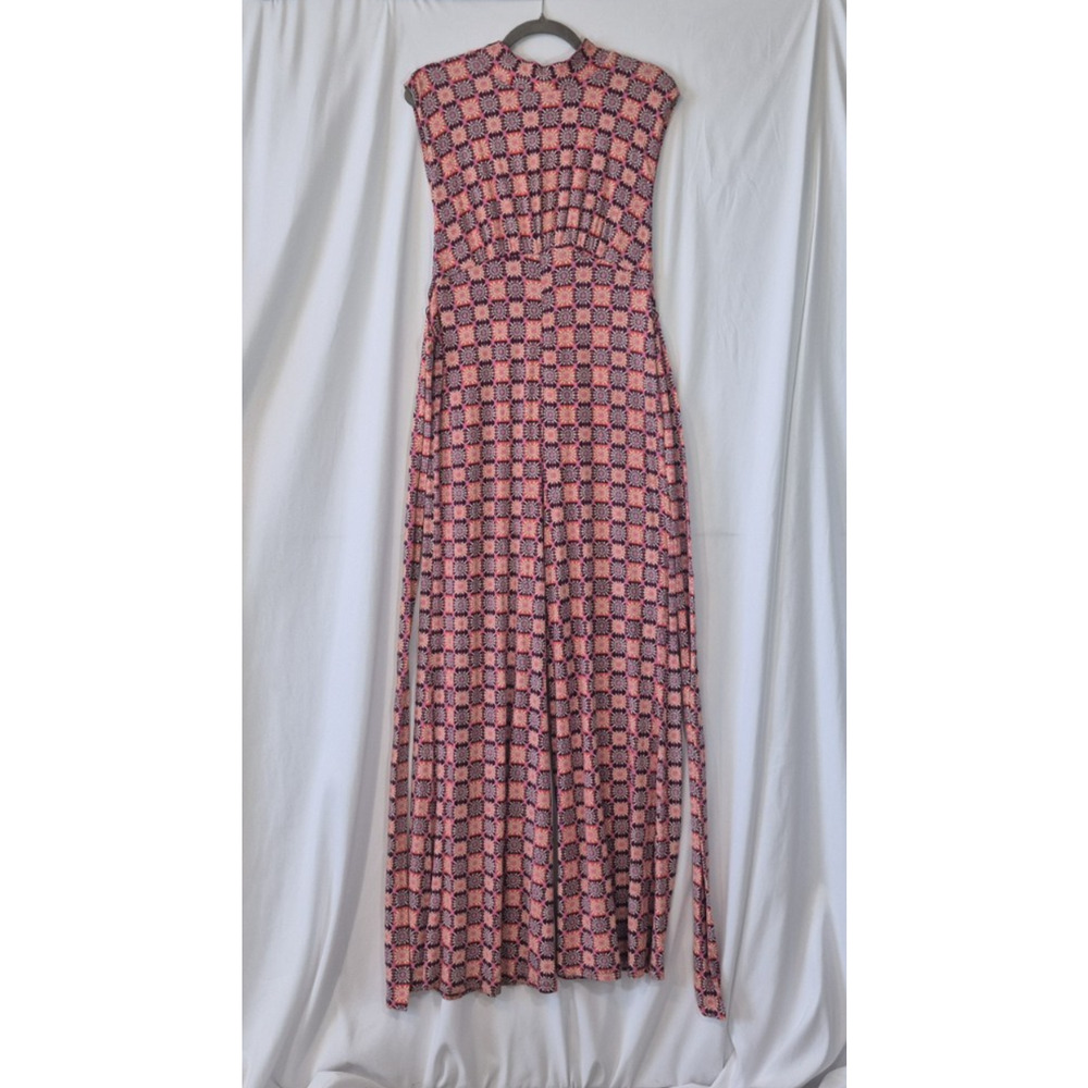 Free People Pink Geometric High-Neck Jumpsuit - Picture 4 of 13